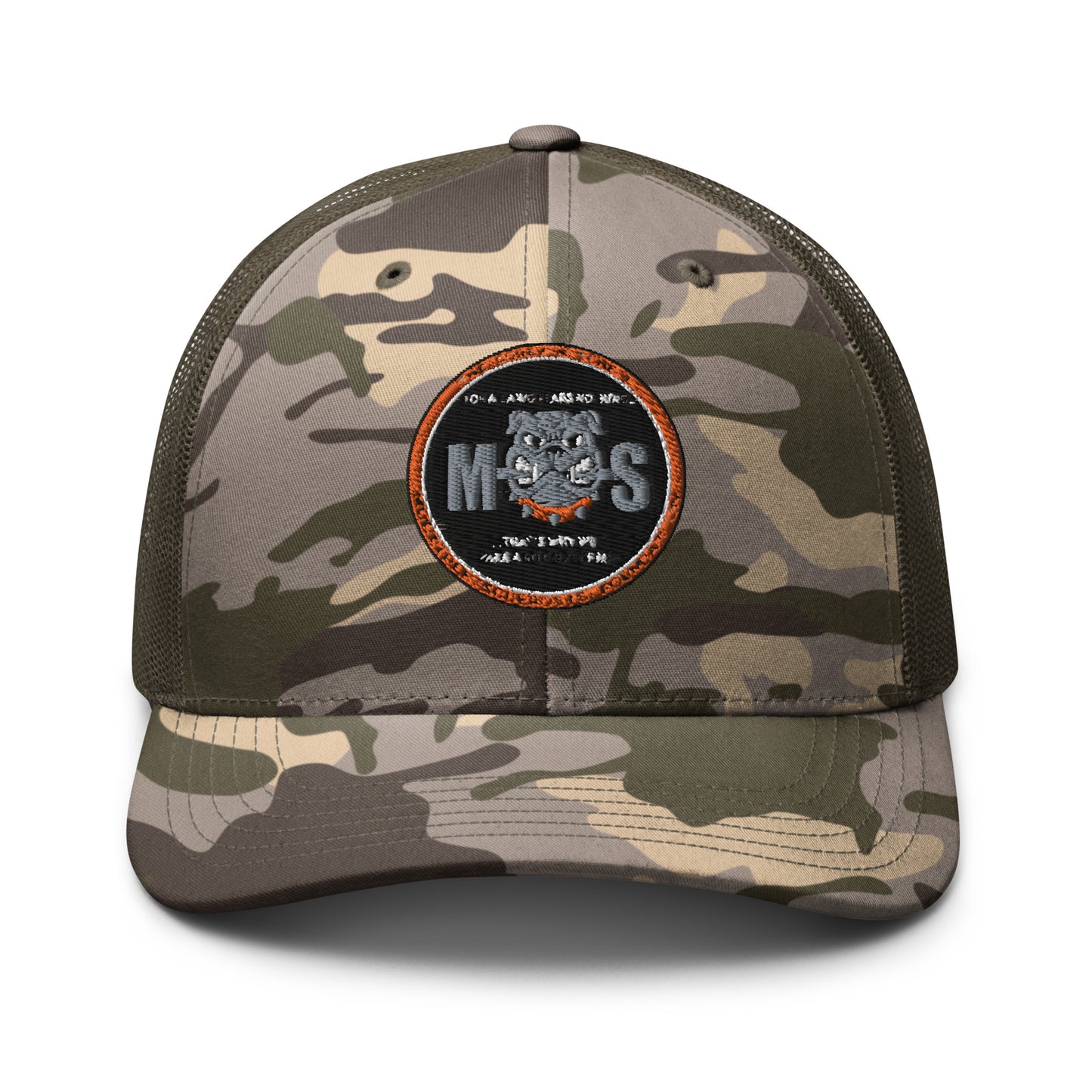 Camouflage trucker hat