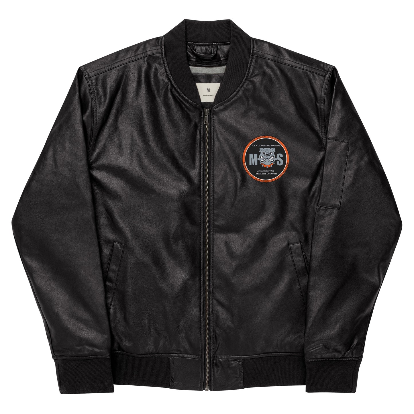 Leather Bomber Jacket