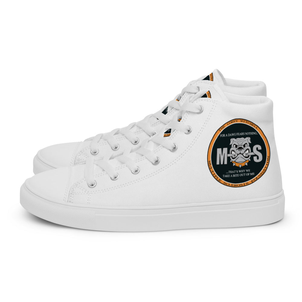 Men’s high top canvas shoes