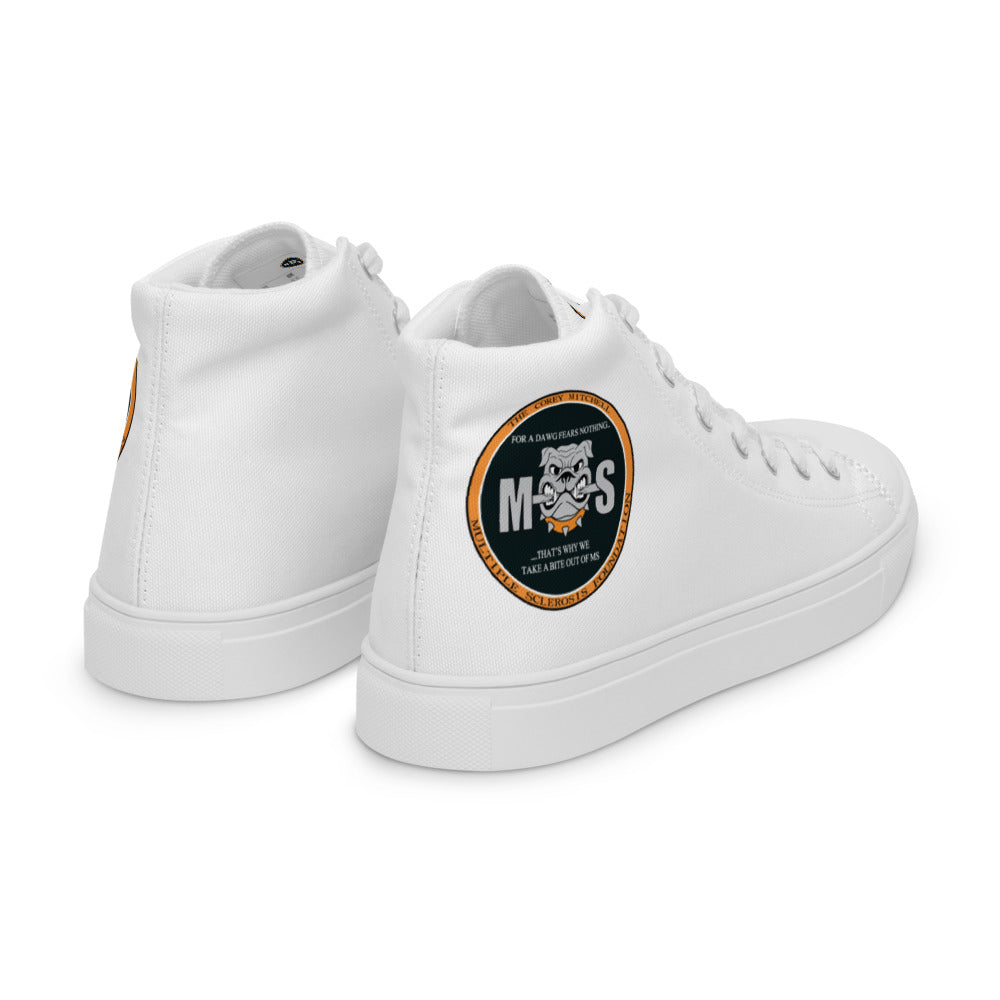 Men’s high top canvas shoes