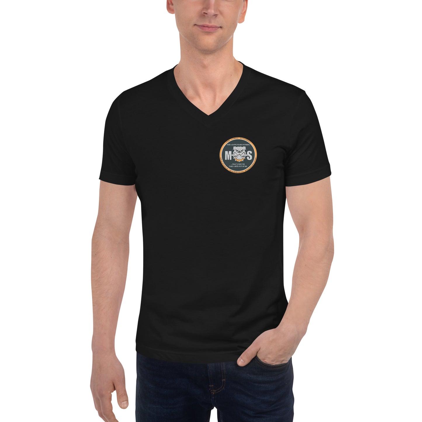 Unisex Short Sleeve V-Neck T-Shirt