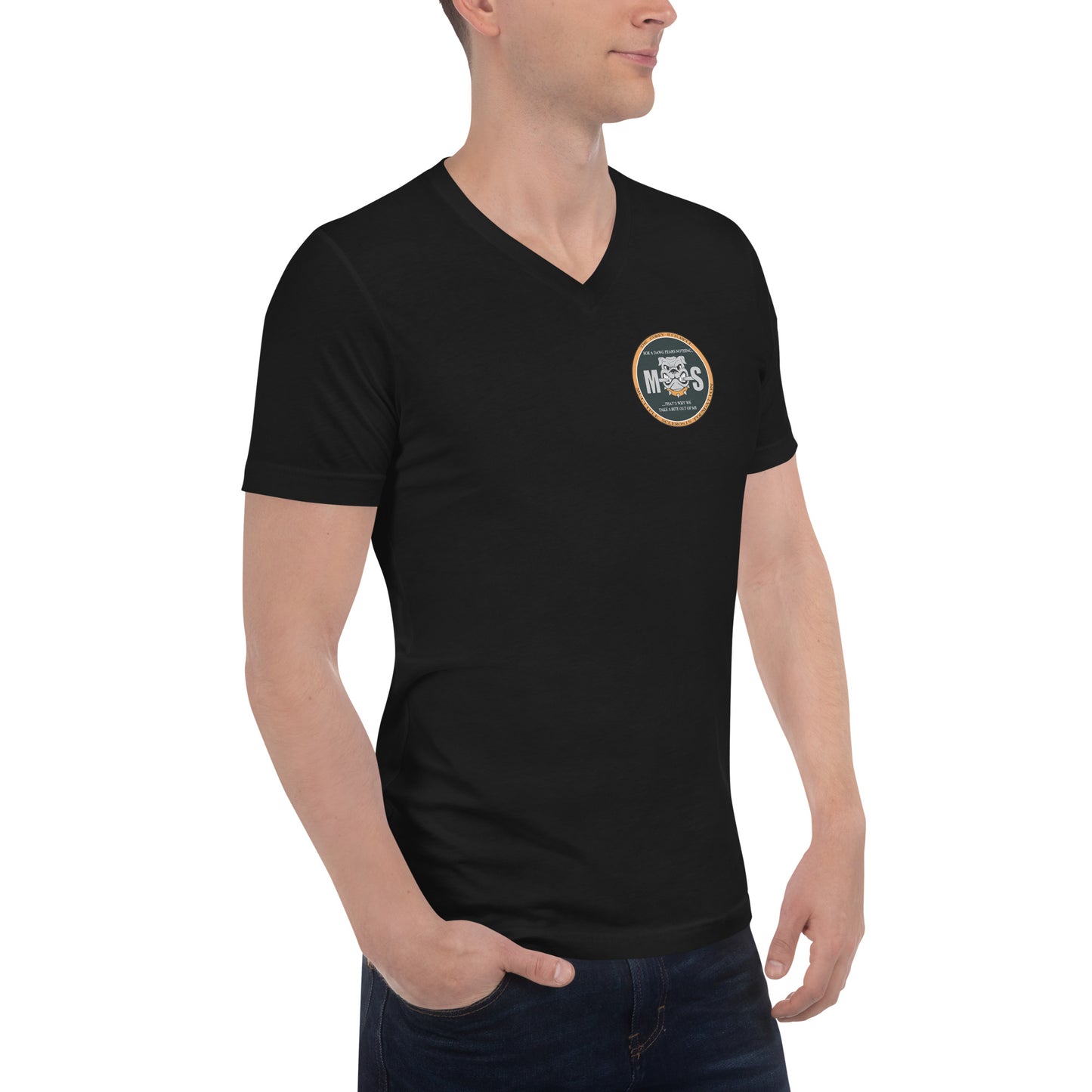 Unisex Short Sleeve V-Neck T-Shirt