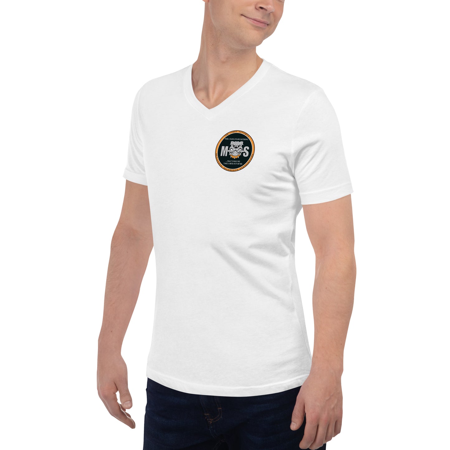 Unisex Short Sleeve V-Neck T-Shirt