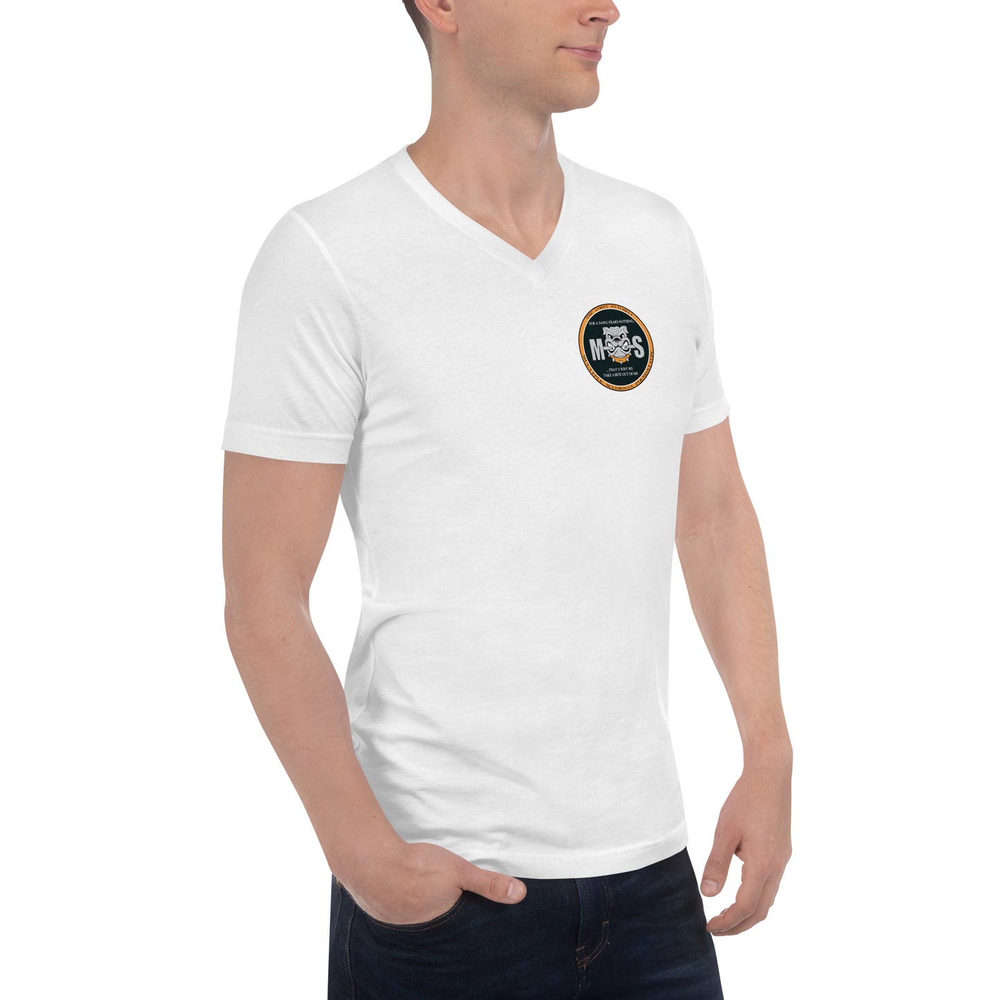 Unisex Short Sleeve V-Neck T-Shirt