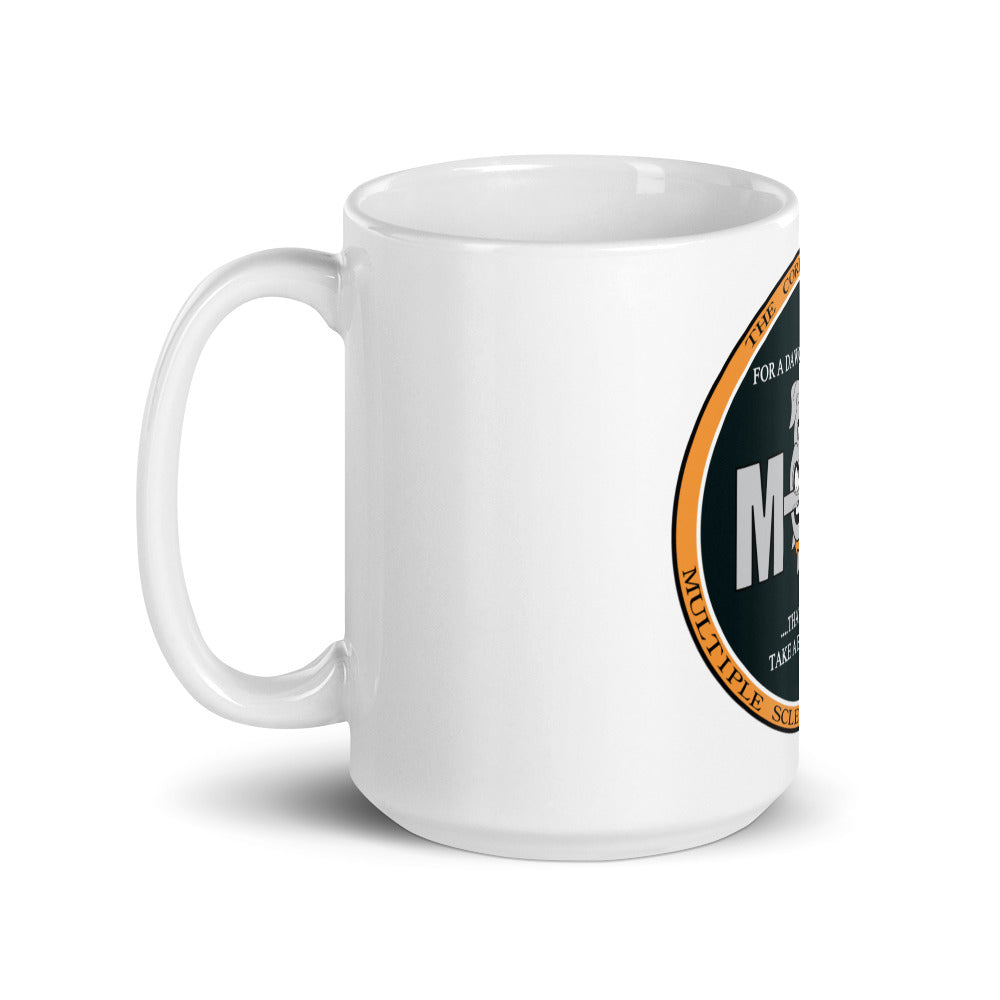 White glossy mug